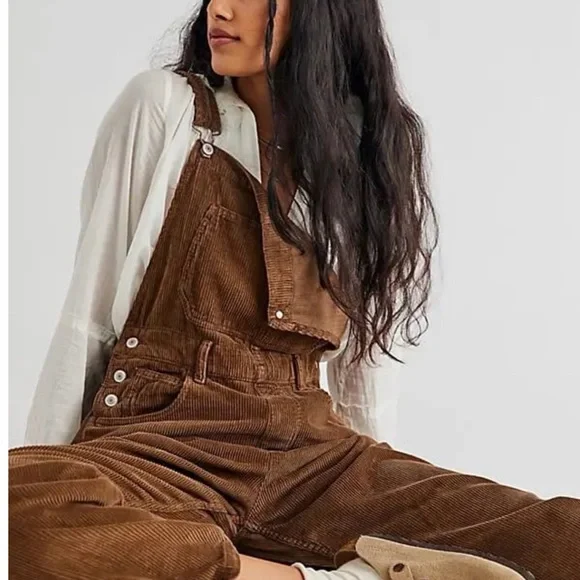Free People Ziggy Corduroy Overalls - Picture 2 of 8